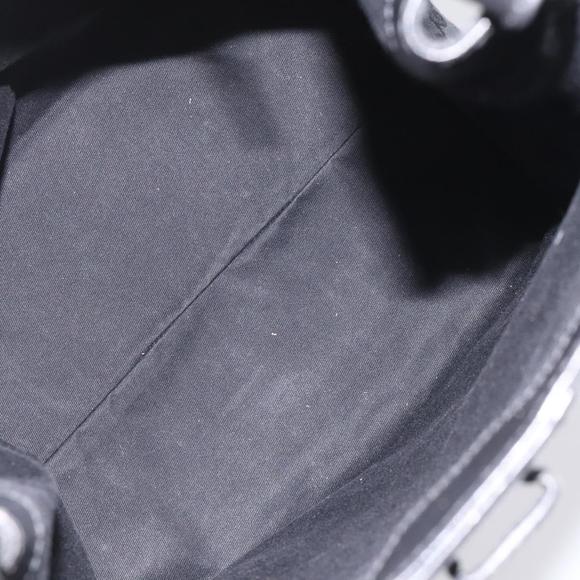 GUCCI GG Canvas Tote Bag Black Silver 109101 Auth nb119 - Picture 11 of 16